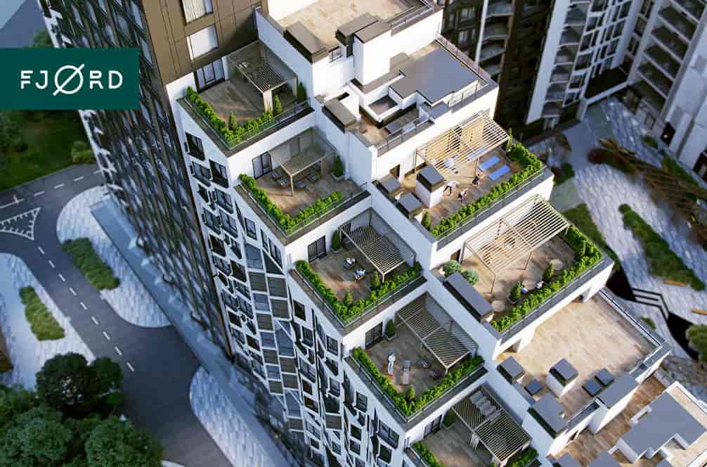 Приватні тераси у ЖК FJORD